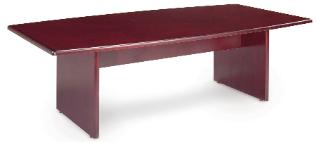New Florense 8' Boat Shape mahogany Conference Table